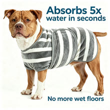 Quick Dry Dog Bathrobe, Super Absorbent Pet Towel Wrap for after Bath, Soft Warm Dog Robe for Small Medium Large Dogs, Fast Drying Dog Drying Coat Cat Bathing Grooming Bag